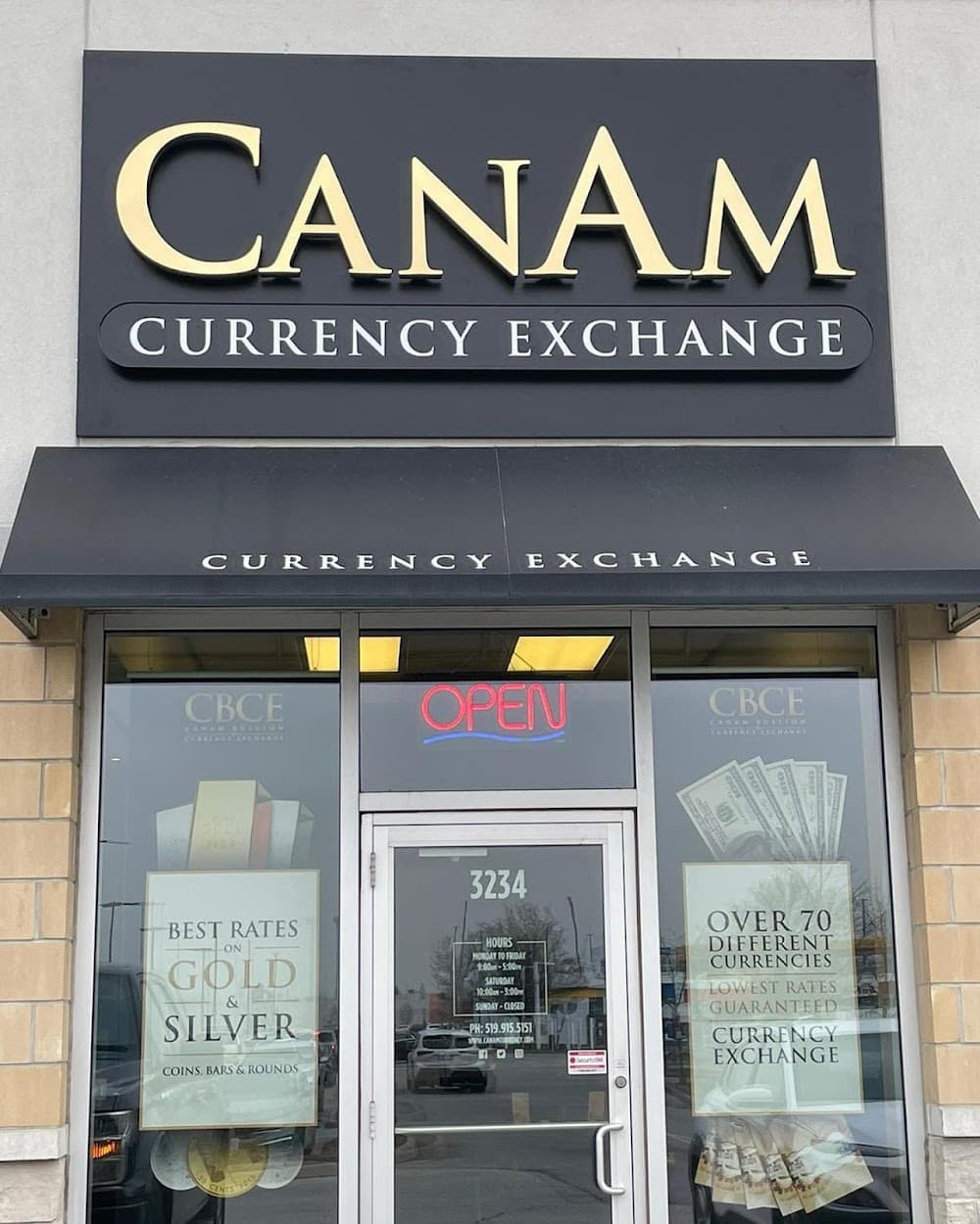 CanAm Currency Exchange commercial project by Timberland Homes