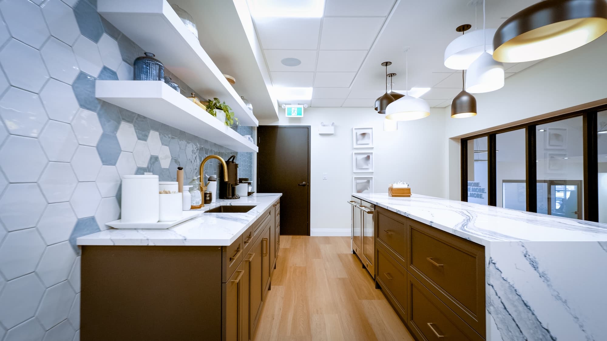 Team Goran commercial project by Timberland Homes — modern finishes