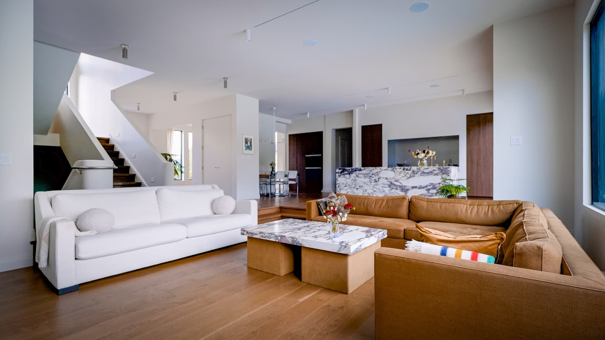 Custom home living space